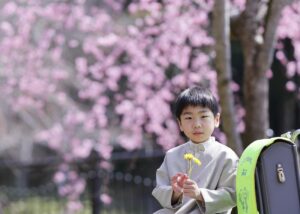 M様の入学記念写真ロケ撮